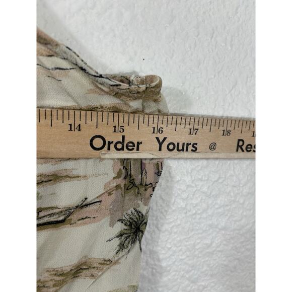 American Eagle Cropped Top Size S Viscose Beachy Multicolor Sleeveless - Picture 8 of 9